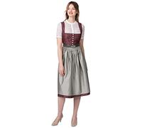 Stockerpoint Women's Dirndl Leonora Dress, Bordeaux, 8