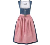 Stockerpoint Women's Dirndl Roseline Special Occasion Dress Not Applicable, Blue-Old Pink, 46