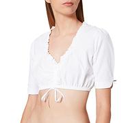 Stockerpoint Women's Dirndlbluse B-1018 Special Occasion Dress, White, 46