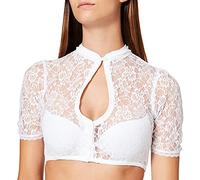 Stockerpoint Women's Bluse B-5075 Trachtenblusen, White (White White), 38