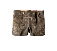 Stockerpoint Women's Trachtenlederhose Leya Traditional Leather Trousers, Pebble pecked, 8