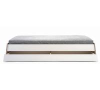 Stockholm bed birch multiplex without headboard 180 white Richard Lampert - LAMPERT STOCKHOLM 180 OH WEISS