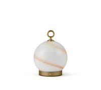 Stockholm Portable Lamp Marble Brown/Antique
