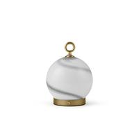Stockholm Portable Lamp Marble Grey/Antique