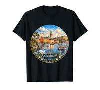 Stockholm Sweden, European Cruise Seaport T-Shirt