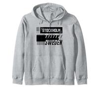 Stockholm Sweden Famous Scandinavian Capital City Landmarks Zip Hoodie