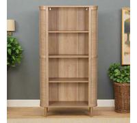 Stockholm Tall Bookcase Beige 4 Shelves