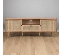 Stockholm TV Unit Beige 1 Shelf 1 Drawer 2 Doors