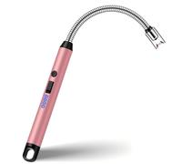 Stocking Fillers Gifts for Women: Electric Candle Lighter Rechargeable USB with Long Reach Flexible Neck, Electronic BBQ Lighter Windproof Flameless for Scented Candles, Campfire, Fireworks
