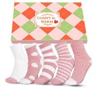 Stocking Fillers Women Fluffy Socks - Ladies Womens Cozy Fluffy Socks Thick Thermal Warm Bed Socks Socks, Xmas Secret Santa Gift Christmas Gifts for Woman Sister Mum Her Teenage Girls Gifts Ideas