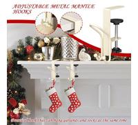 Stocking Holders for Mantle | Christmas Stocking Holders Adjustable,Iron Organizer Heavy Duty 20lb Load Capacity for Garland Purse Key Coat Christmas Decor Dorm Planter