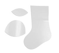 Stocking Sewing Template Set - Acrylic Non-Slip Templates for 8/12/15 Inch Christmas Stocking Patterns | Basic Ruler Guide for Sewing, Quilting and Crafting Holiday Stockings at Home