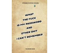 Stocking Stuffers for Men: I Can’t Remember My Password: Funny Internet Passwords Book A to Z Organizer & Christmas Gift Idea For Him