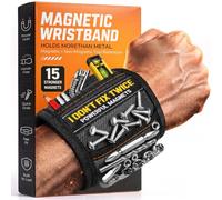 Stocking Stuffers for Men Magnetic Wristband: Holds Drill Bit & Hardware with Strong Magnet - Dad Husband Grandpa Birthday Fathers Day Christmas Gift, Gadget for Mechanic Handyman DIY Home Improvement