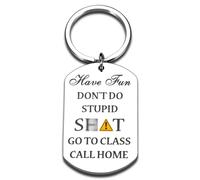 Stocking Stuffers for Teens Boys Girls Kids, College Student Gifts, Don't Do Stupid Shitkeychain, Cool Stuff for Teens, Back to School Supplies, Christmas Valentines Birthday Gifts for Son Daughter