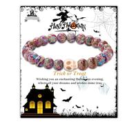 Stocking Stuffers for Women, Christian Gifts for Women Cross Bracelets Imperial Nature Stone Bead Bracelet Confirmation Baptism Gifts for Teen Girls Christmas Religious Gift Cathlic Faith Jewelry