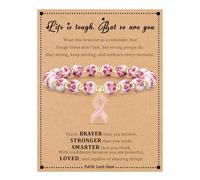 Stocking Stuffers for Women, Christian Gifts for Women Cross Bracelets Imperial Nature Stone Bead Bracelet Confirmation Baptism Gifts for Teen Girls Christmas Religious Gift Cathlic Faith Jewelry, 7