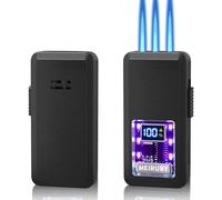 Stocking Stuffers Gifts for Men Adults, Unique Shake Ignition Torch Lighters, Refillable Butane Jet Lighters with RGB Light, Birthday Christmas Unique Gifts for Men Dad Husband (Fuel Not Included)