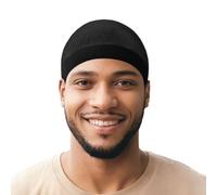 Stocking Wave Cap Thin & Breathable Wig Caps for Men & Women | 2Pcs | Stretchable, Sweat-Absorbing, Lightweight Mesh Dome Cap | Wave Builder Wig Liner for 360 Waves, Braids & Wigs | One Size Fits All