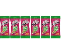Stockley's - Apple & Raspberry Flyers - 3 x 75g Letterbox Pack - Chewy Fruit Candy Sticks with Tangy Sour Raspberry Centres - Vegan Sweet Treats for Parties (Pack of 2)