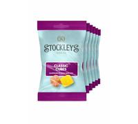Stockley's Classic Cubes Sharing Bags 200g x 6, Cola Cubes and Pineapple Chunks with Chewy Centres, Vegan Retro British Sweets