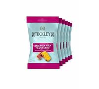 Stockley's Jam Roly Poly & Custards Sharing Bags 170g x 6, Raspberry and Vanilla Sweets with Chewy Centres, Vegan Retro British Confectionery