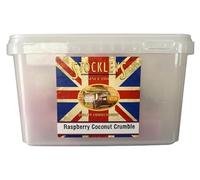Stockley's Raspberry Coconut ICE Sweets Tub - Bulk Buy 2 kg - Old Fashioned Sweet Shop Weigh Out Tub with Lid