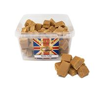 Stockley's Vanilla Fudge Sweets Tub - Bulk Buy 2 kg - Old Fashioned Sweet Shop Weigh Out Tub with Lid