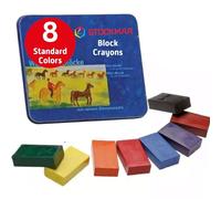 Stockmar 204884258 Waterproof Beeswax Blocks in Tin, 8 Blocks