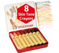 Stockmar 32200 Wax Crayons Special Edition Colours of the World with 8 Colourful Colouring Pencils, Packed in Practical Tin Case, Ideal for Nursery, Suitable for Children from 3 Years