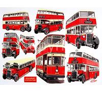 Stockport Corporation Bus Nostalgic Montage Metal Wall Art