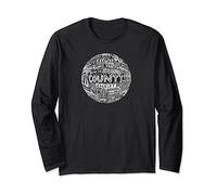 Stockport County white typography football Long Sleeve T-Shirt