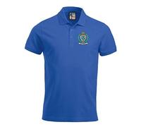 Stockport CTY. 1966-1967 Retro Football Polo Embroidered Logo Royal