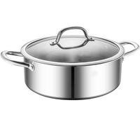 Stockpot, 304 Stainless Steel Pot ThickenedUniversal Gas Cooker, Silver large pots for cooking large cooking-32cm*11cm