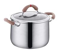Stockpot Soup Pot Thick 304 Stainless Steel Household Stockpot Boiling Pot Milk Pot Induction Cooker Gas Porridge Pot Home Pot Perfect for Breakfast Frying Pan