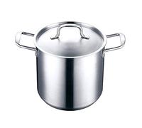 Stockpot Stainless Steel Asparagus Vegetable Pots with lid Suitable for All Stove Tops Including Induction Dishwasher-Safe Healthy cookware,Silver Frying Pan