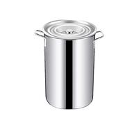 Stockpots Large Deep Stainless Steel Stockpot, Vegetable Pot, Professional Induction-Safe Stainless Steel Stock Pot with Lid, 8 Sizes (Size : 20cm*30cm(7.5L))