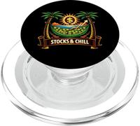 Stocks and Chill Funny Dividend Growth Investor PopSockets PopGrip for MagSafe