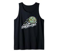 Stocks and Chill Funny Dividend Investor Snowball Art Tank Top