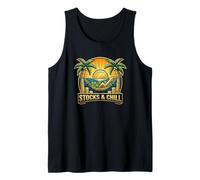 Stocks and Chill Passive Income Strategy Hammock Design Tank Top