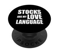 Stocks Are my Love Language Funny Investing Quote Trader PopSockets Adhesive PopGrip