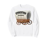 Stockton California Covered Wagon for Men Women. Sweatshirt