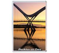 Stockton-on-Tees - County Durham - 96 x 67mm Jumbo Fridge Magnet/Magnets BBSFM333