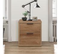 Stockwell Bedside Cabinet - 2 Drawer - Rustic Oak