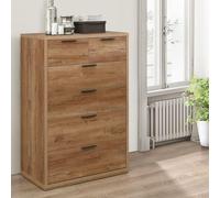 Stockwell - Rustic 4+2 Drawer Chest - Oak - Wooden - Happy Beds
