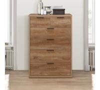 Stockwell Rustic Oak Effect 4+2 Drawer Chest