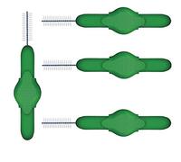 Stoddard 25 Count ICON Interdental Brushes, Green, Firm, Manual, Not Powered, Toothbrush