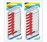 Stoddard OPTIM XX-Fine Red Interdental Brushes (Pack of 16) - Professional Slim Dental Brushes for Tight Interdental Spaces
