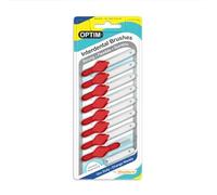 Stoddard OPTIM XX-Fine Red Interdental Brushes (Pack of 8) - Professional Slim Dental Brushes for Tight Interdental Spaces