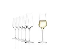 Stölzle Lausitz Champagne Glass Starlight/Champagne Glasses Set of 6 / Crystal Glass/Aperitif Glasses/Prosecco Glasses/Champagne Flutes
